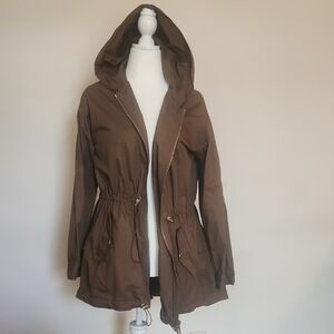 Michael Kors Hooded Jacket in Olive